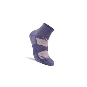 Women's Ecco Performance Quarter Socks Light Purple | SG 433CTV